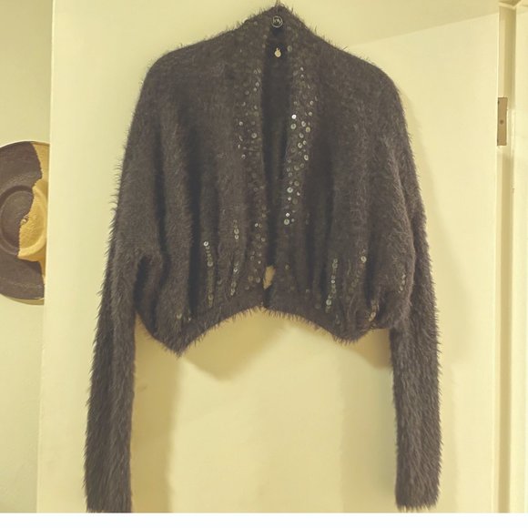 Anthropologie Knitted & Knotted - Black - Size M - Picture 2 of 6